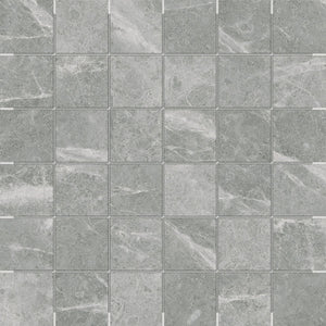 Anatolia Tile 2X2 Torino Argento Matte 36 Piece Porcelain Mosaics. 1 Sheet = .96 Sq. Ft. 4501-0289-0 (63-571) Argento 2x2 - premium natural stone mosaic tile from Anatolia Tile, available at PoshHaus showroom in Keene, NH