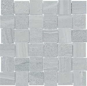 Anatolia Tile 2X2 Basketweave Davenport Ice Matte Porcelain Mosaics. 1 Sheet = .97 Sq. Ft. 4501-0080-0 (63-576) Ice Basketweave 2x2 - premium natural stone mosaic tile from Anatolia Tile, available at PoshHaus showroom in Keene, NH