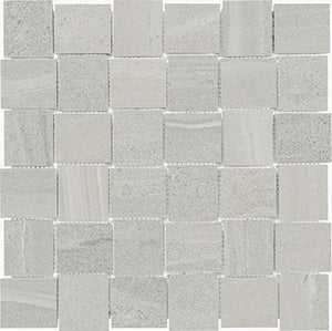 Anatolia Tile 2X2 Basketweave Davenport Ash Matte Porcelain Mosaics. 1 Sheet = .97 Sq. Ft. 4501-0078-0 (63-577) Ash Basketweave 2x2 - premium natural stone mosaic tile from Anatolia Tile, available at PoshHaus showroom in Keene, NH