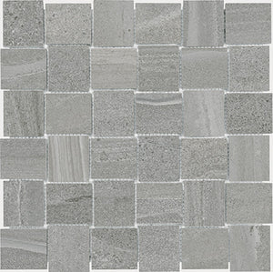 Anatolia Tile 2X2 Basketweave Davenport Earth Matte Porcelain Mosaicis. 1 Sheet = .97 Sq. Ft. 4501-0079-0 (63-578) Earth Basketweave 2x2 - premium natural stone mosaic tile from Anatolia Tile, available at PoshHaus showroom in Keene, NH