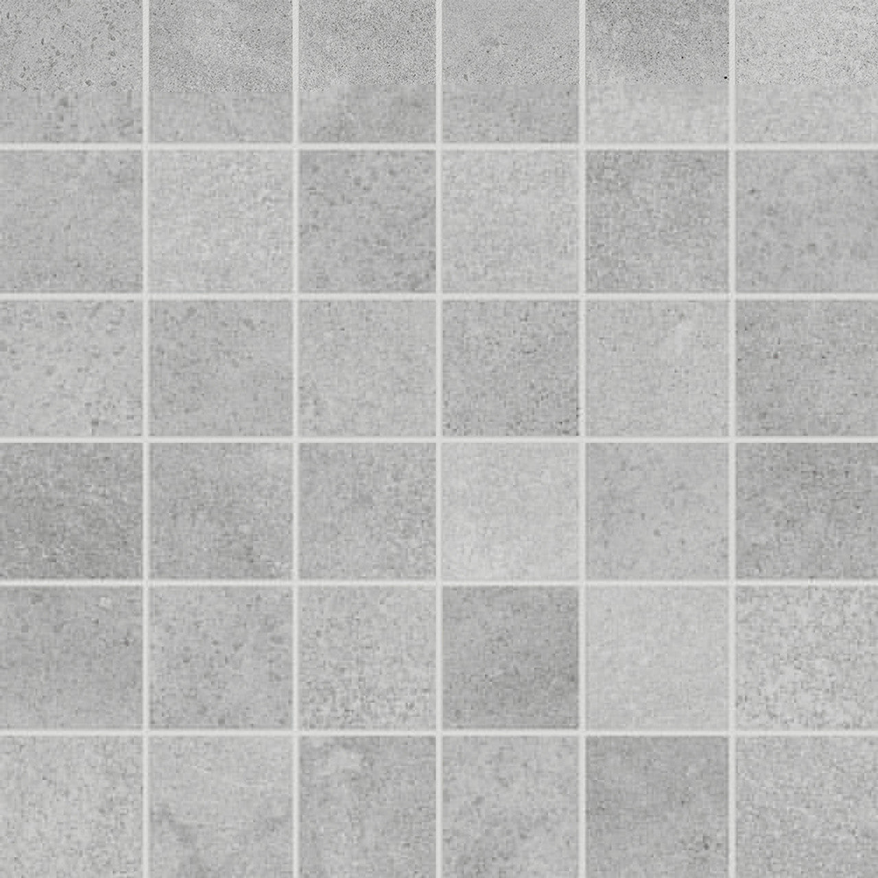 Anatolia Tile 2X2 Industria Lithium Matte 36 Piece Porcelain Mosaics. 1 Sheet = .96 Sq. Ft. 4501-0105-0 (63-593) Lithium 2x2 - premium natural stone mosaic tile from Anatolia Tile, available at PoshHaus showroom in Keene, NH