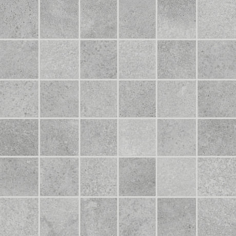 Anatolia Tile 2X2 Industria Lithium Matte 36 Piece Porcelain Mosaics. 1 Sheet = .96 Sq. Ft. 4501-0105-0 (63-593) Lithium 2x2 - premium natural stone mosaic tile from Anatolia Tile, available at PoshHaus showroom in Keene, NH