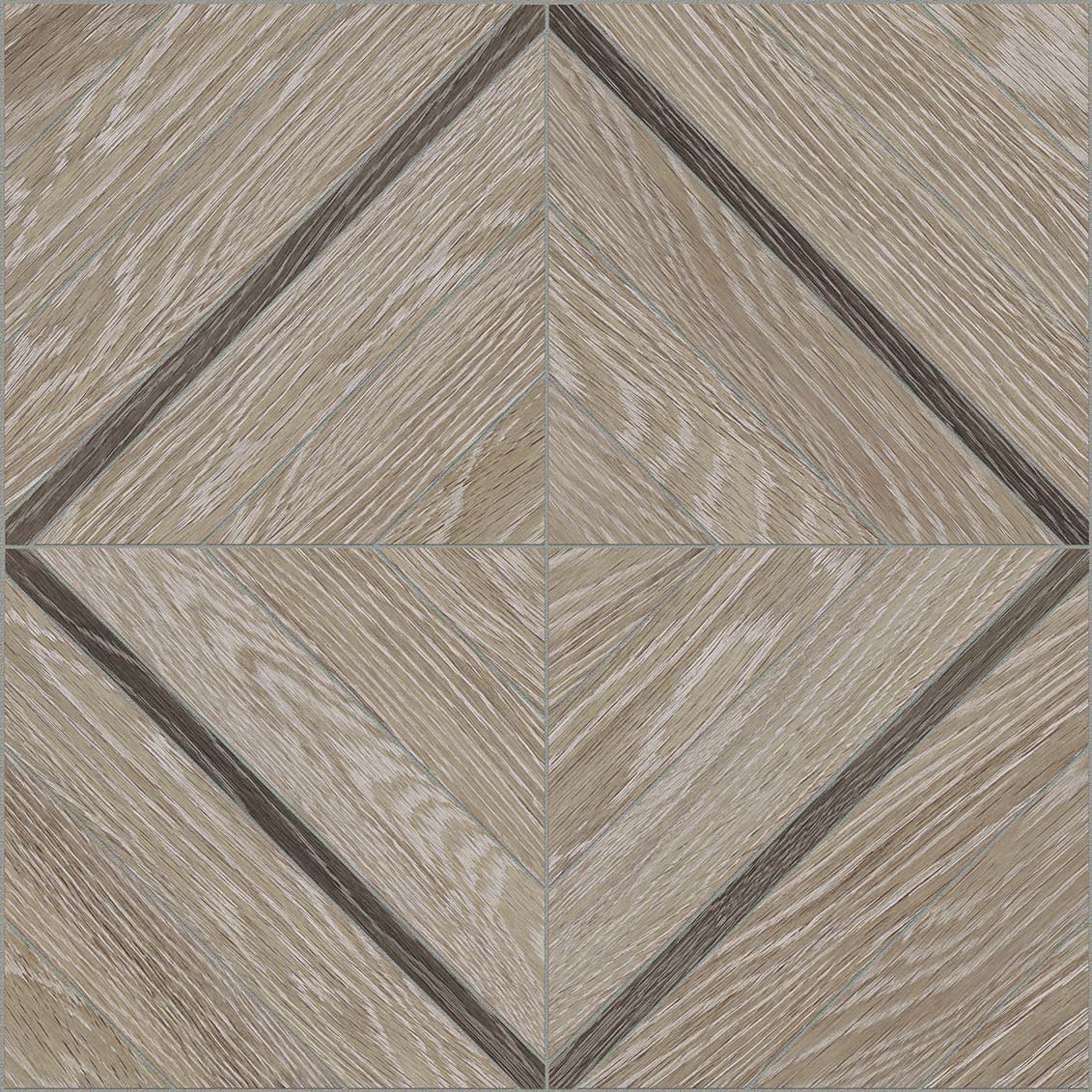 Anatolia Tile 16X16 Aspen French Oak Marquetry Matte Porcelain Mosaics. 1 Sheet = 1.69 Sq. Ft. 4501-0016-1 French Oak Marquetry - premium natural stone mosaic tile from Anatolia Tile, available at PoshHaus showroom in Keene, NH