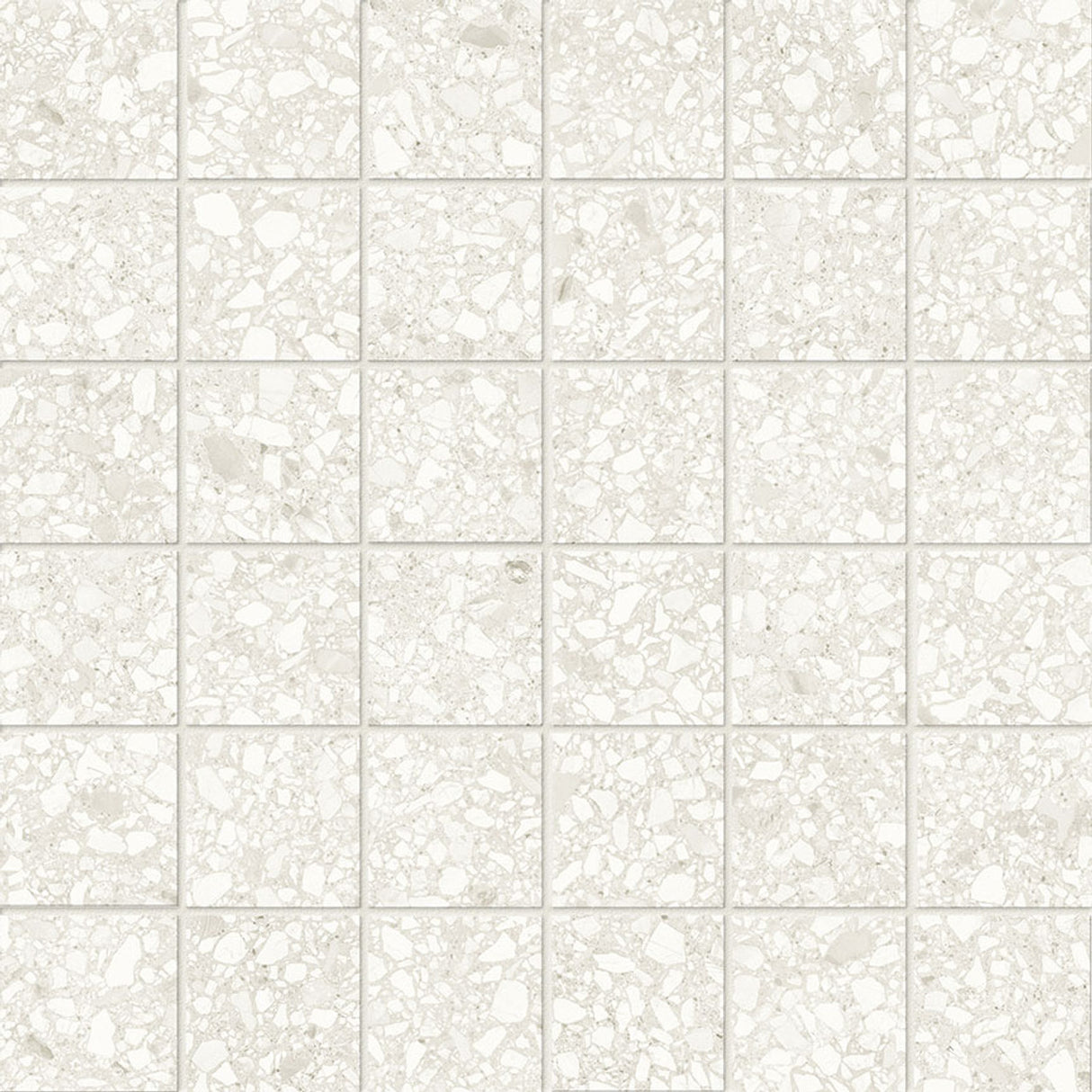 Anatolia Tile 2X2 Station Ivory Matte 36 Piece Porcelain Mosaics. 1 Sheet = .96 Sq. Ft. 4501-0316-0 (63-666) Ivory 2x2 - premium natural stone mosaic tile from Anatolia Tile, available at PoshHaus showroom in Keene, NH