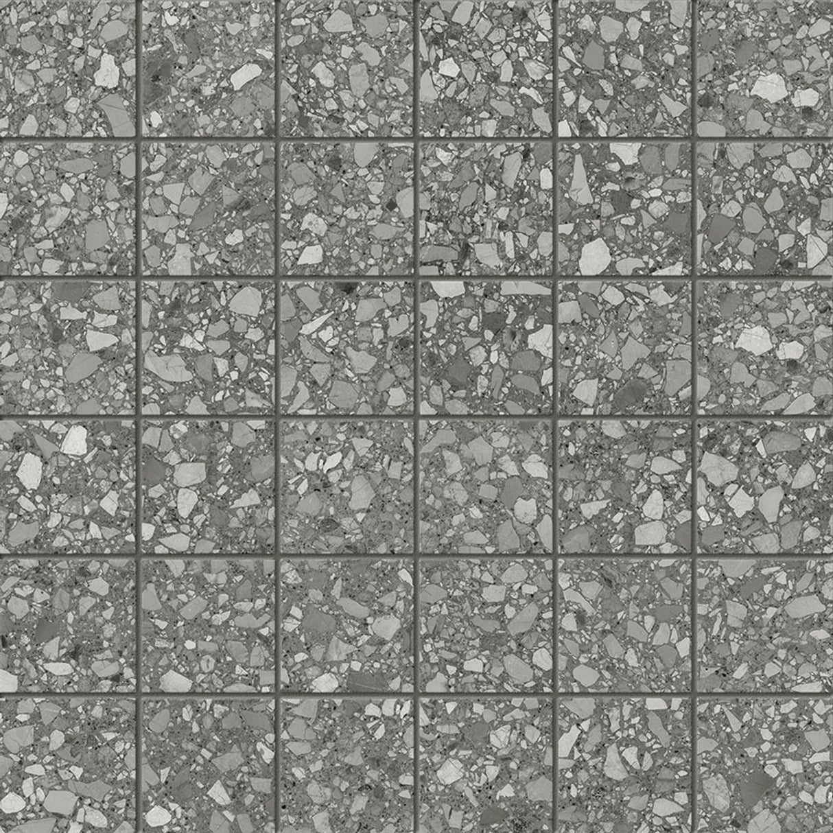 Anatolia Tile 2X2 Station Shadow Matte 36 Piece Porcelain Mosaics. 1 Sheet = .96 Sq. Ft. 4501-0319-0 (63-669) Shadow 2x2 - premium natural stone mosaic tile from Anatolia Tile, available at PoshHaus showroom in Keene, NH