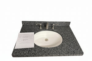 30” Solid Wood Vanity with Gerber Faucet Brushed nickel.