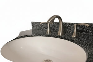 30” Solid Wood Vanity with Gerber Faucet Brushed nickel.