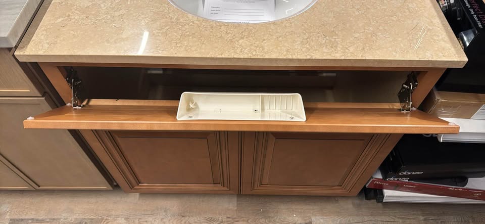 J&K 36” Bathroom Vanity with Quartz Top 8” Widespread