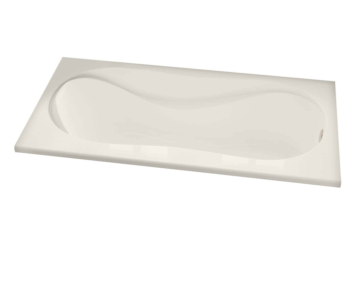 MAAX 102722-108-007-000 Cocoon 6032 Acrylic Drop-in End Drain Aerosens Bathtub in Biscuit