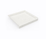 Swanstone SS-4242 42 x 42 Swanstone Alcove Shower Pan with Center Drain Carrara SF04242MD.221