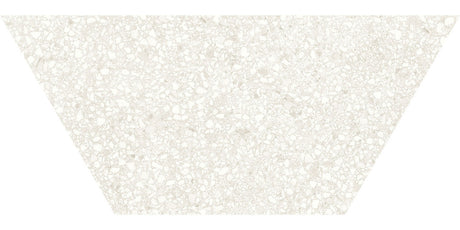 Anatolia Tile 10X24 Station Ivory Porcelain Half Hexagon Tile 64-001  - premium natural stone mosaic tile from Anatolia Tile, available at PoshHaus showroom in Keene, NH