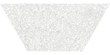Anatolia Tile 10X24 Station Pearl Porcelain Half Hexagon Tile 64-002  - premium natural stone mosaic tile from Anatolia Tile, available at PoshHaus showroom in Keene, NH