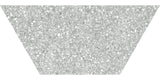 Anatolia Tile 10X24 Station Ash Porcelain Half Hexagon Tile 64-003  - premium natural stone mosaic tile from Anatolia Tile, available at PoshHaus showroom in Keene, NH