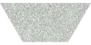 Anatolia Tile 10X24 Station Ash Porcelain Half Hexagon Tile 64-003  - premium natural stone mosaic tile from Anatolia Tile, available at PoshHaus showroom in Keene, NH