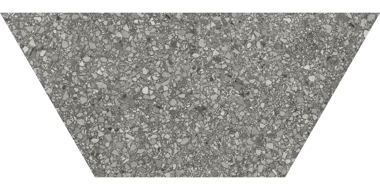 Anatolia Tile 10X24 Station Shadow Porcelain Half Hexagon Tile 64-004  - premium natural stone mosaic tile from Anatolia Tile, available at PoshHaus showroom in Keene, NH