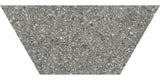 Anatolia Tile 10X24 Station Shadow Porcelain Half Hexagon Tile 64-004  - premium natural stone mosaic tile from Anatolia Tile, available at PoshHaus showroom in Keene, NH