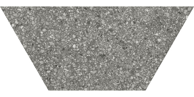 Anatolia Tile 10X24 Station Shadow Porcelain Half Hexagon Tile 64-004  - premium natural stone mosaic tile from Anatolia Tile, available at PoshHaus showroom in Keene, NH