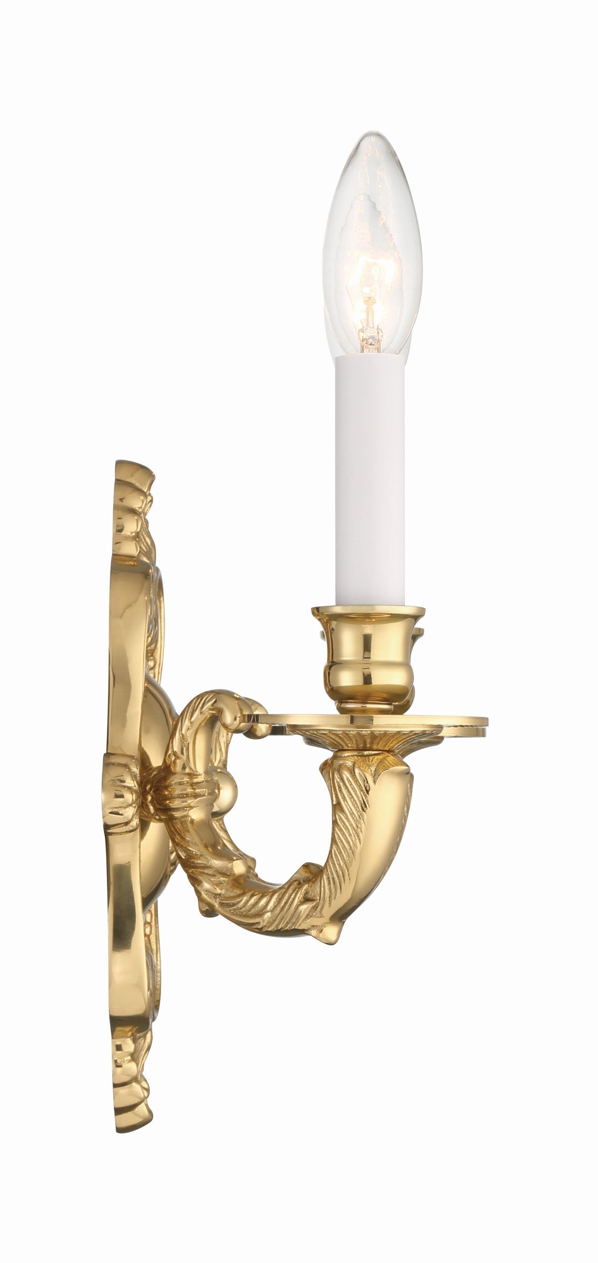 Crystorama 2 Light Polished Brass Cast Sconce 642-PB