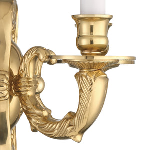 Crystorama 2 Light Polished Brass Cast Sconce 642-PB