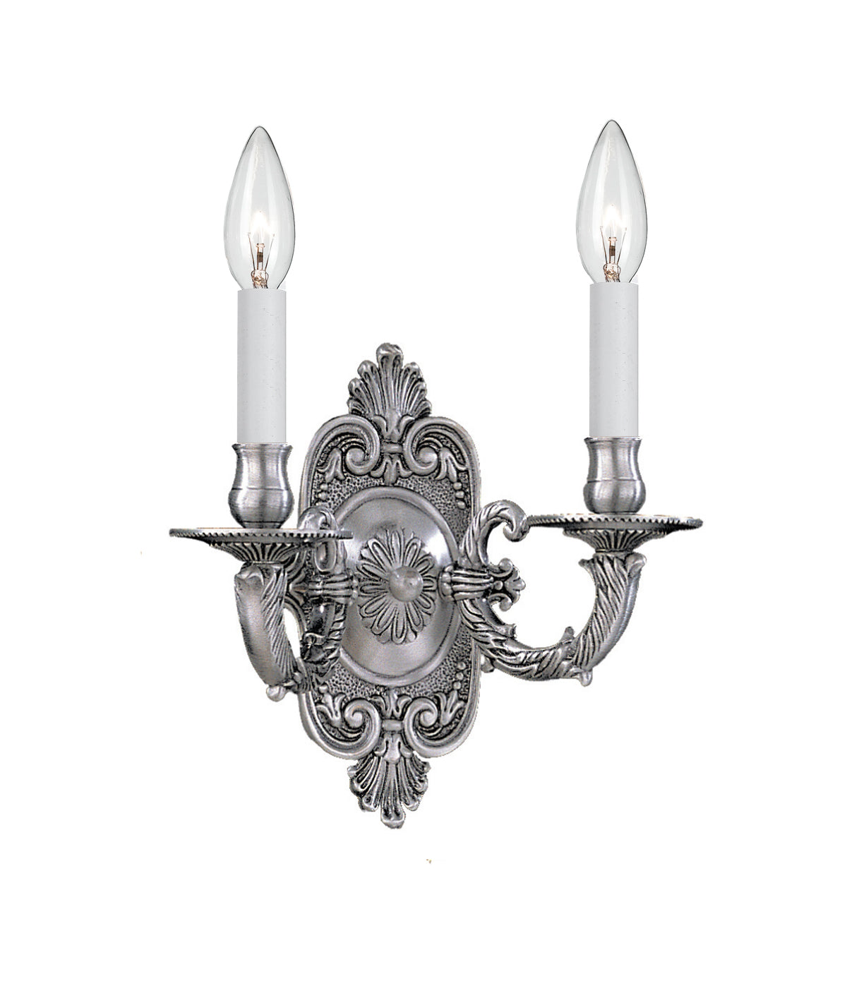 Crystorama 2 Light Polished Brass Cast Sconce 642-PB