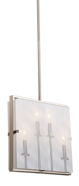 Harbor Point Square Pendant - Satin Nickel / 14.00