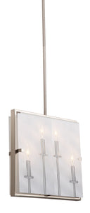 Harbor Point Square Pendant - Satin Nickel / 14.00