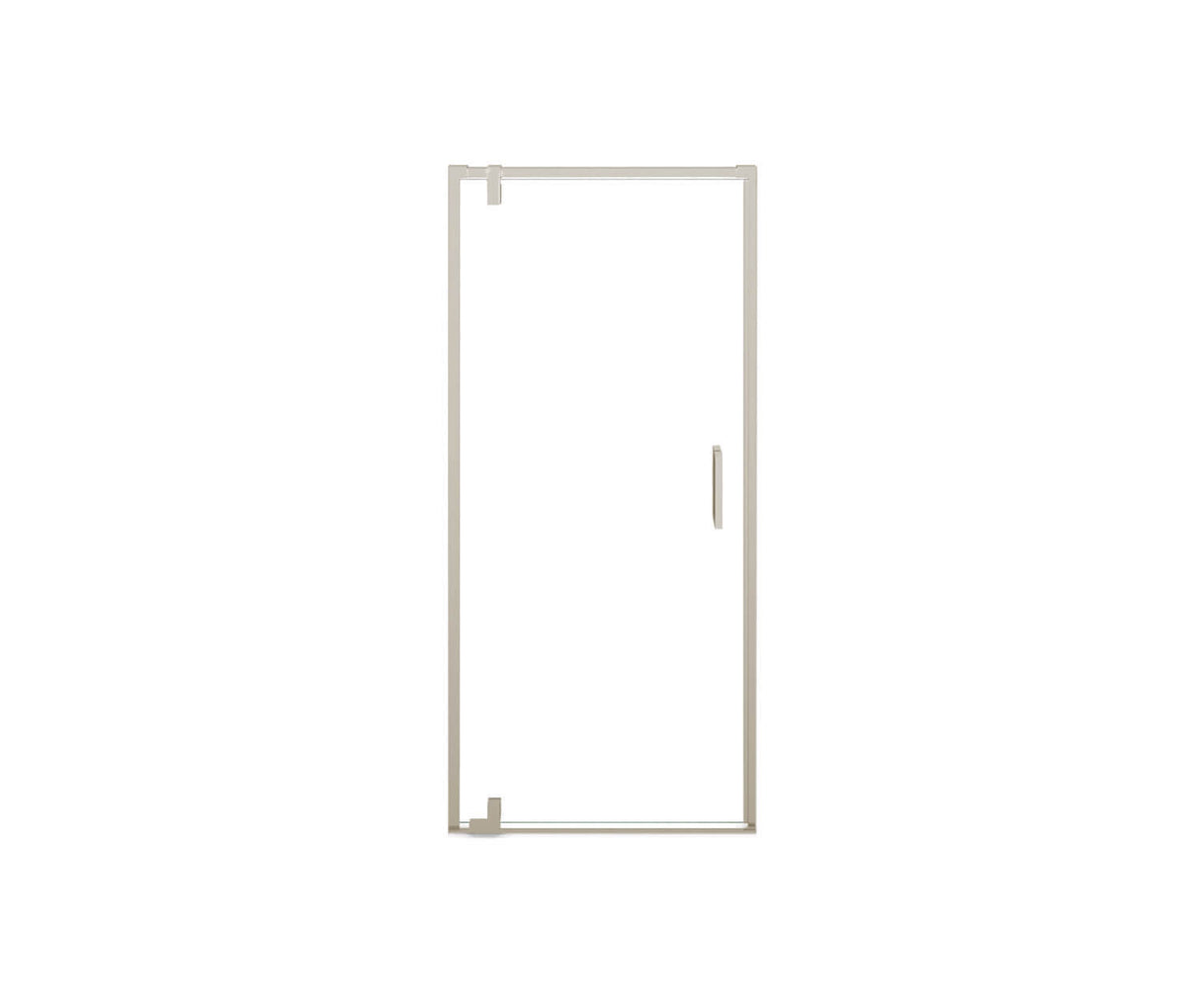 MAAX 137835-900-305-000 ModulR 36 x 78 in. 8 mm Pivot Shower Door for Alcove Installation with Clear glass in Brushed Nickel