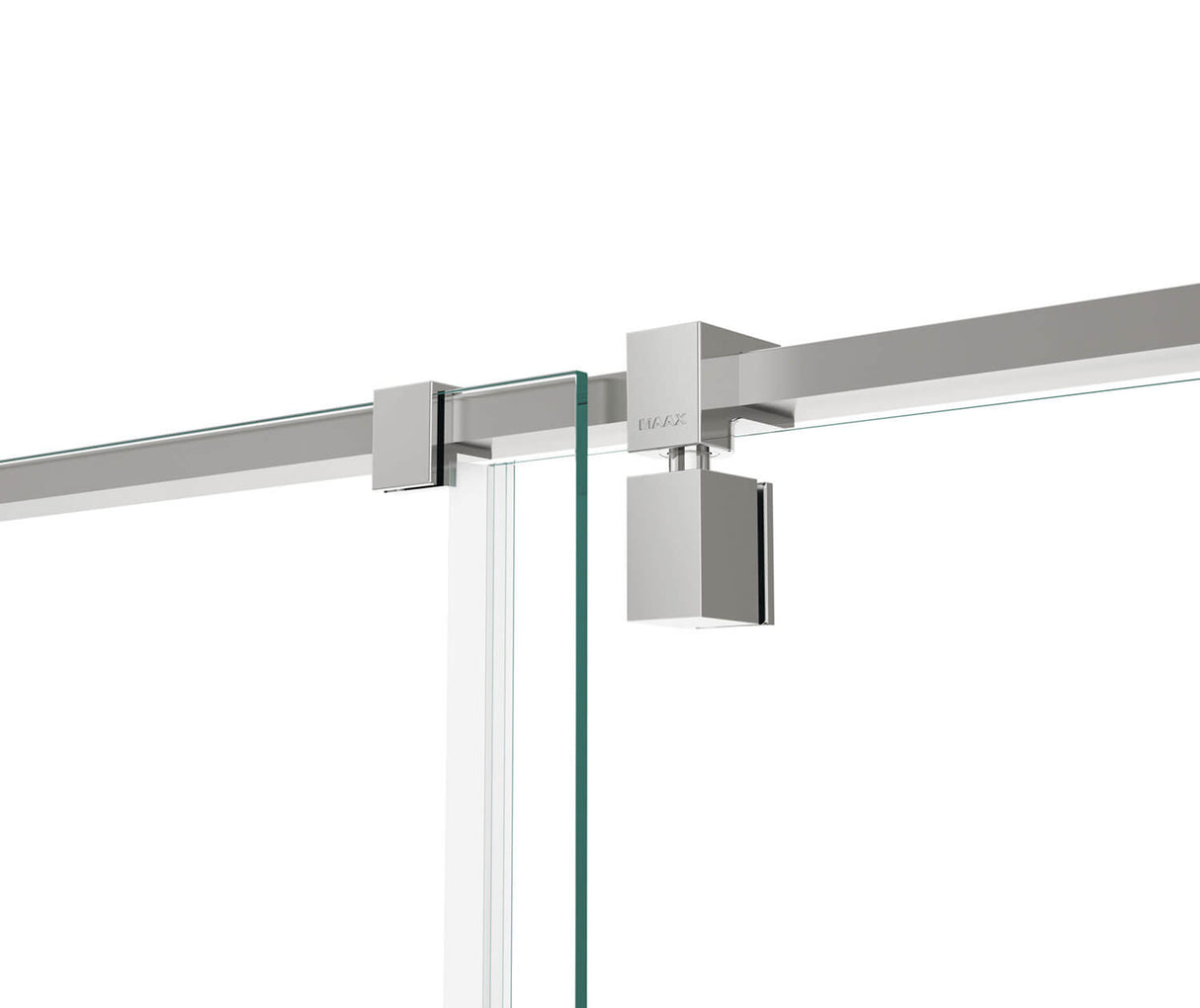 MAAX 137857-900-084-000 ModulR 48 x 36 x 78 in. 8mm Pivot Shower Door for Corner Installation with Clear glass in Chrome