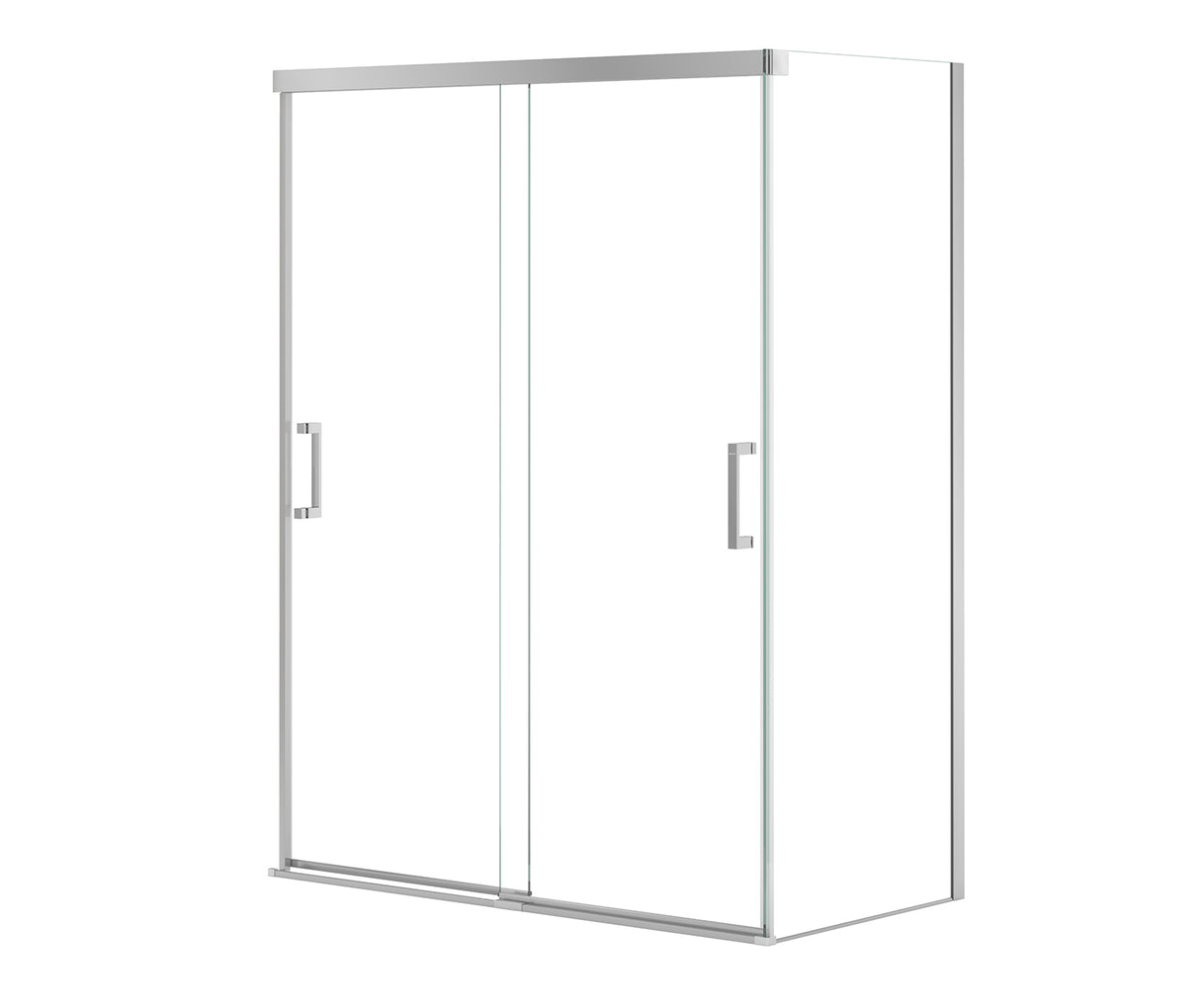 MAAX 136560-900-084-000 Incognito 76 Return Panel for 32 in. Base with Clear glass in Chrome
