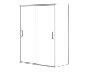 MAAX 136560-900-084-000 Incognito 76 Return Panel for 32 in. Base with Clear glass in Chrome