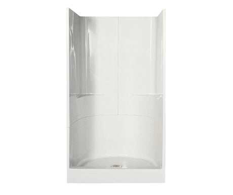 MAAX 103008-000-002-000 48SKD 48 x 35 AcrylX Alcove Center Drain Three-Piece Shower in White