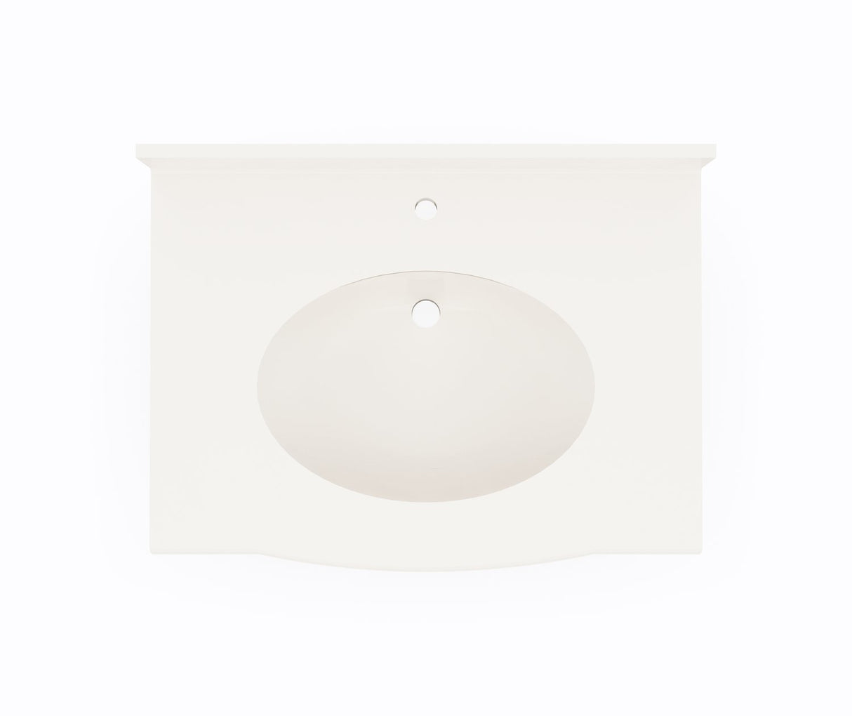 Swanstone EV1B2225 Europa 22 x 25 Single Bowl Vanity Top in Bisque EV02225.018