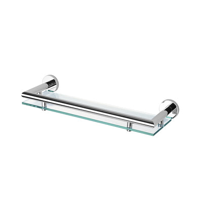 14 Inch Clear Glass Bathroom Shelf Holder