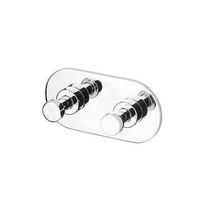 Double Hook Rack, Chrome, Towel or Robe