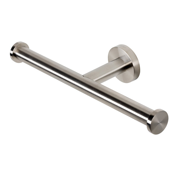 Toilet Roll Holder, Brushed Nickel, Spare, Double