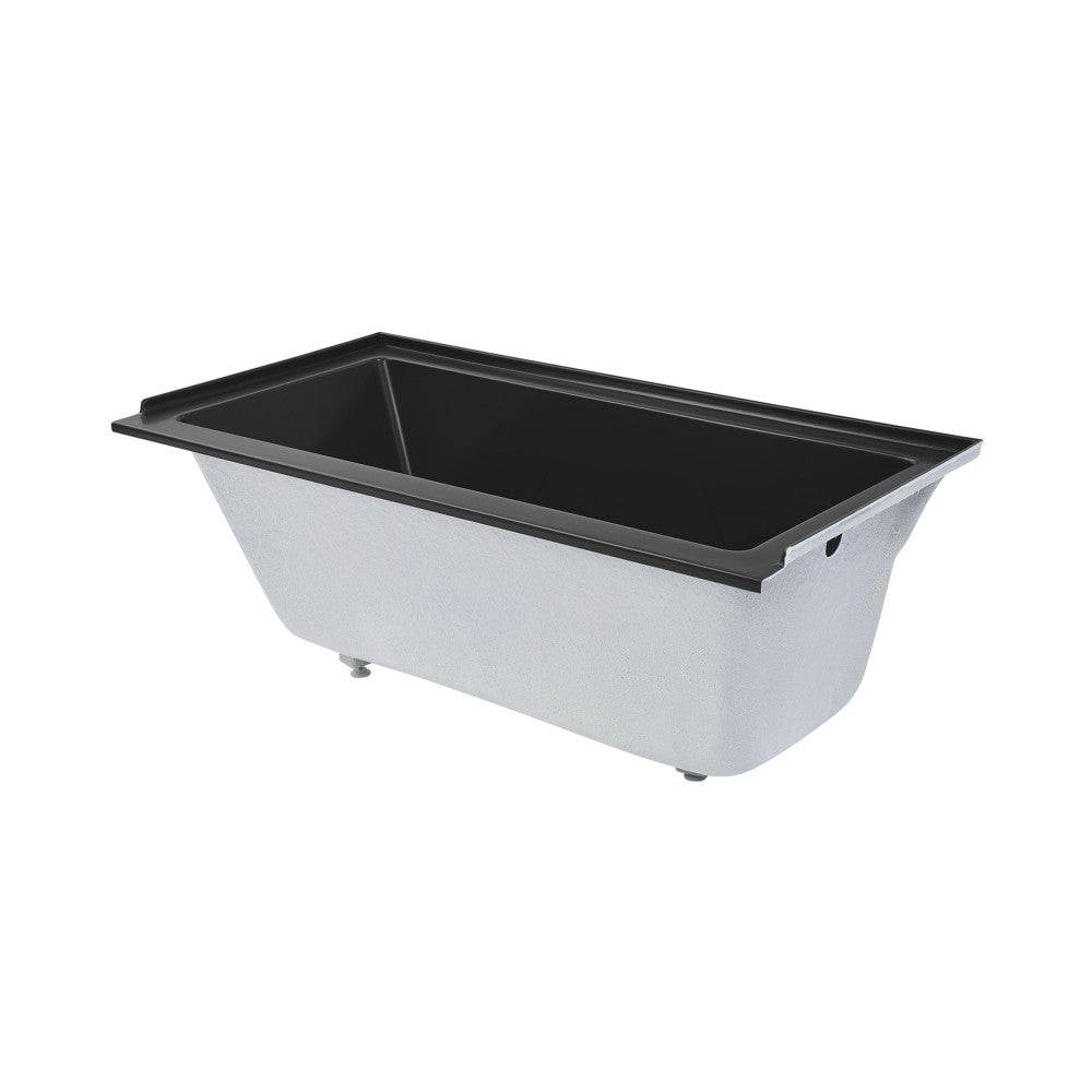 Voltaire 60" X 30" Right-Hand Drain Alcove Bathtub in Matte Black