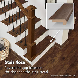 CALI Brioche Oak Stair Nosing Flush 7603000426 74 26/32 x 2 28/32 x 24/32
