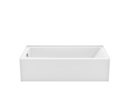 MAAX 106883-L-000-004 Jaxi 6032 AcrylX Alcove Left-Hand Drain Bathtub in Bone