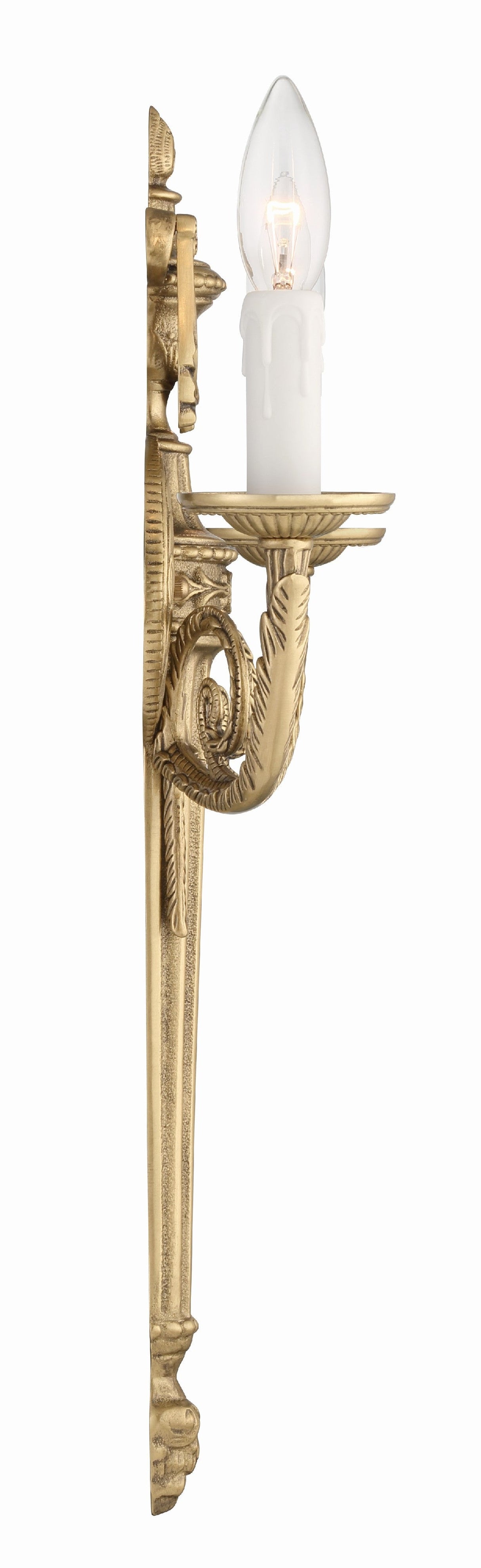 Crystorama 2 Light Matte Brass Cast Sconce 662-MB