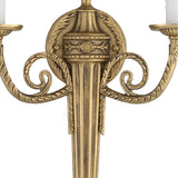 Crystorama 2 Light Matte Brass Cast Sconce 662-MB