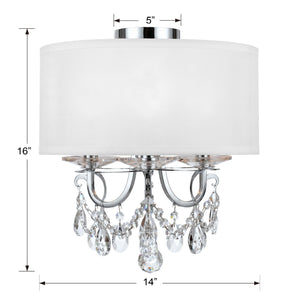 Othello 3 Light Polished Chrome Semi Flush Mount 6623-CH-CL-MWP_CEILING