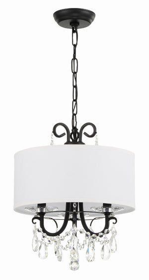 Othello 3 Light Clear Crystal Polished Chrome Mini Chandelier 6623-CH-CL-MWP