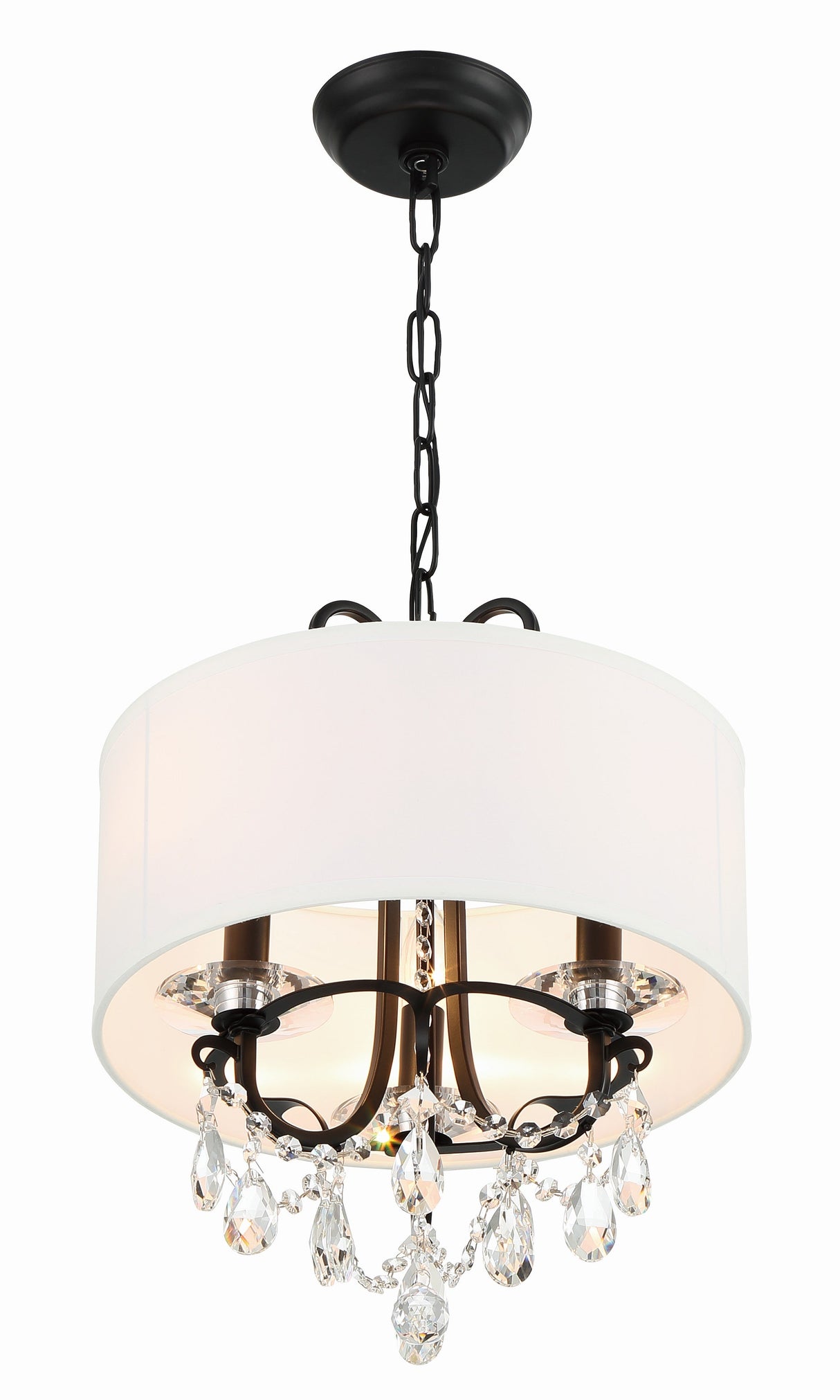 Othello 3 Light Clear Crystal Polished Chrome Mini Chandelier 6623-CH-CL-MWP