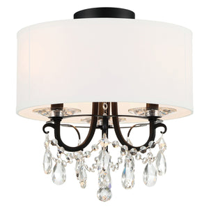 Othello 3 Light Matte Black Semi Flush Mount 6623-MK-CL-MWP_CEILING