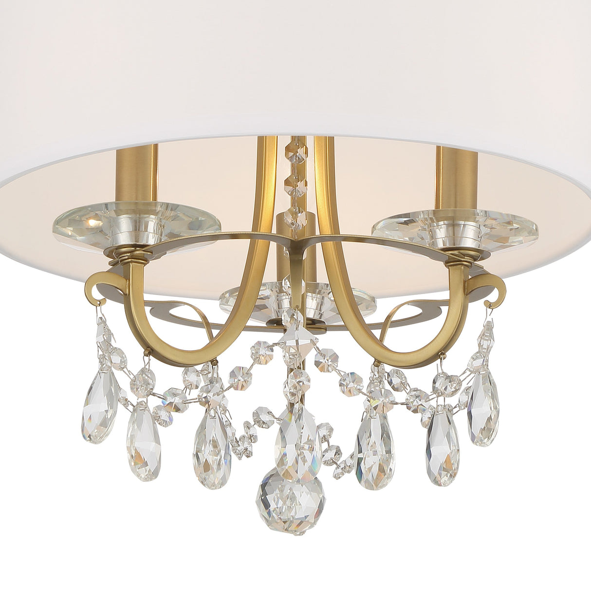 Othello 3 Light Swarovski Strass Crystal Polished Chrome Mini Chandelier 6623-CH-CL-S