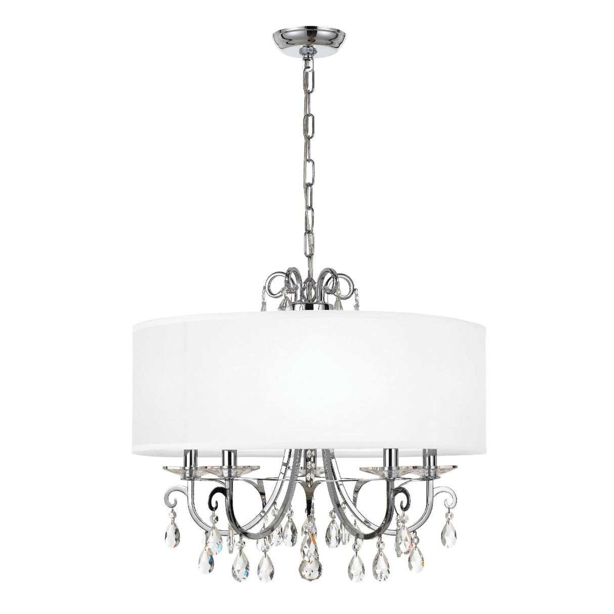 Othello 5 Light Clear Crystal Polished Chrome Chandelier 6625-CH-CL-MWP