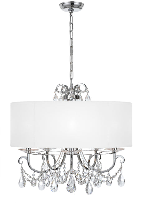 Othello 5 Light Clear Crystal Polished Chrome Chandelier 6625-CH-CL-MWP