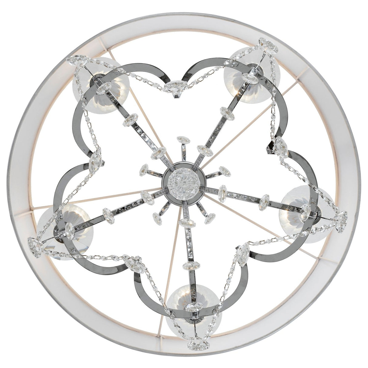 Othello 5 Light Clear Crystal Polished Chrome Chandelier 6625-CH-CL-MWP