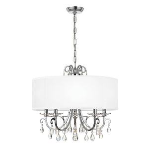 Othello 5 Light Swarovski Strass Crystal Polished Chrome Chandelier 6625-CH-CL-S