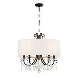 Othello 5 Light Matte Black Chandelier 6625-MK-CL-MWP